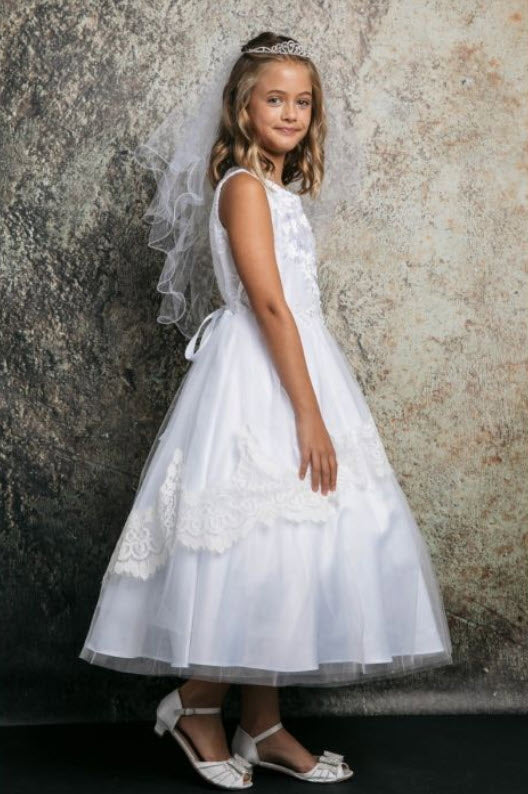 EK 62 Layla   First Communion or Flower Girl Dress