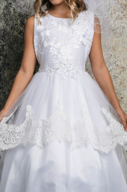 EK 62 Layla   First Communion or Flower Girl Dress