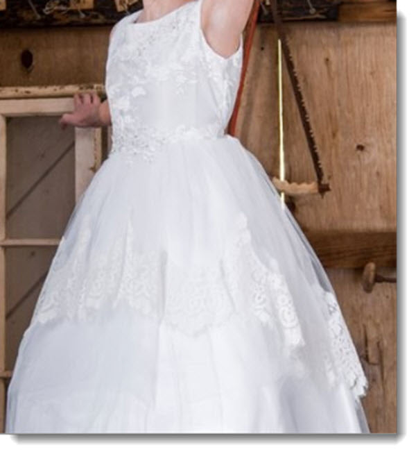 EK 62 Layla   First Communion or Flower Girl Dress