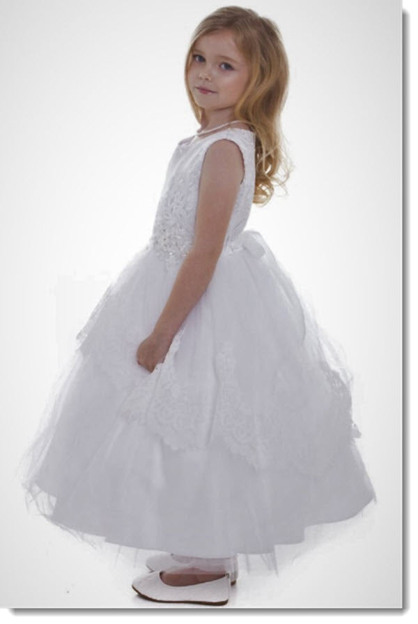 EK 62 Layla   First Communion or Flower Girl Dress